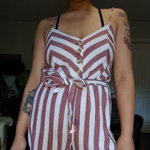 Striped Jumpsuit